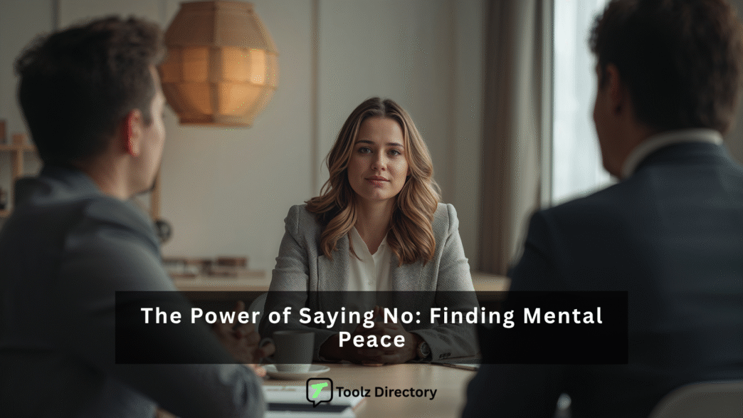 The Power of Saying No — finding mental peace featured image