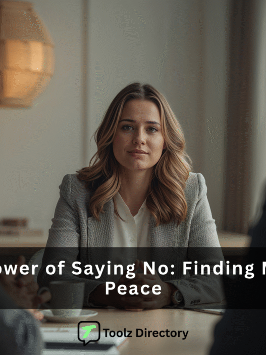 The Power of Saying No — finding mental peace featured image