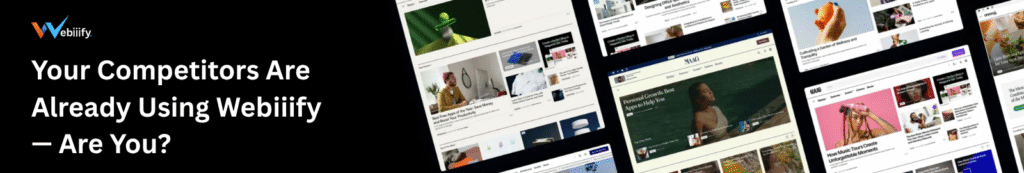 Banner graphic for Webiiify web development & design agency