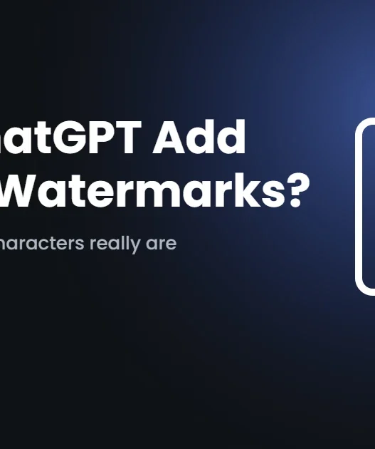 Does ChatGPT add hidden watermarks
