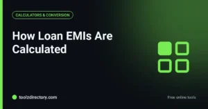 How loan EMIs are calculated, with worked examples