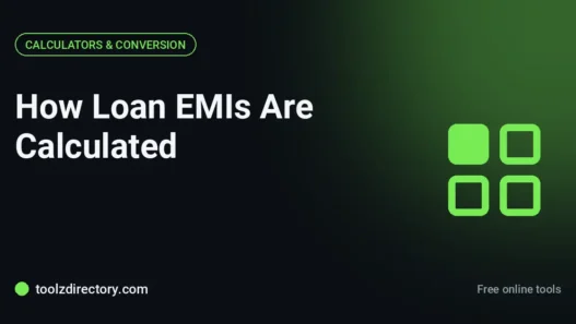 How loan EMIs are calculated, with worked examples