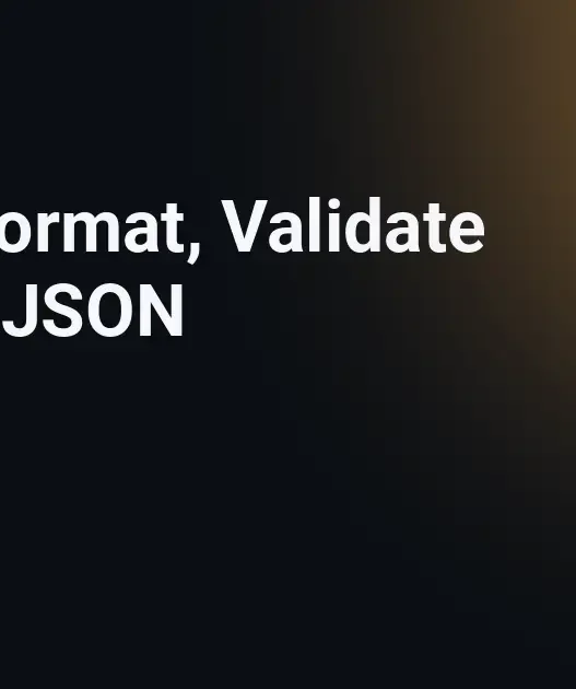 How to format, validate and debug JSON and fix Unexpected token errors