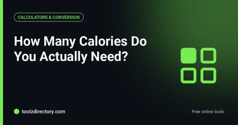 How Many Calories Do You Actually Need? BMR, TDEE, and Fixing the Estimate