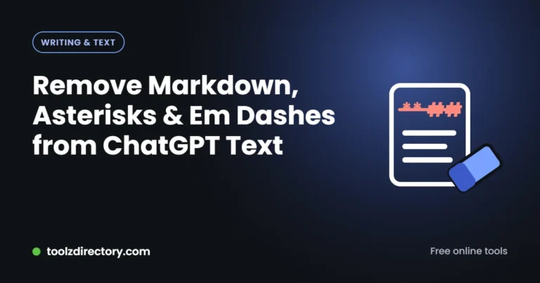 Cómo quitar asteriscos, Markdown y rayas largas del texto de ChatGPT