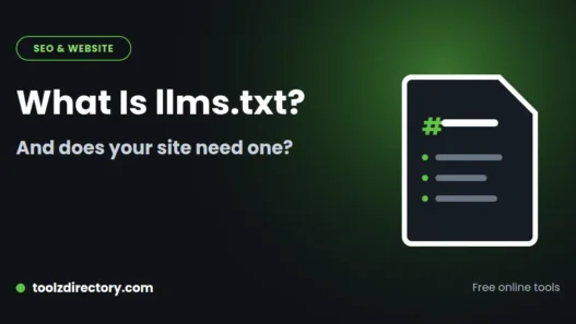 What is llms.txt and do you need one