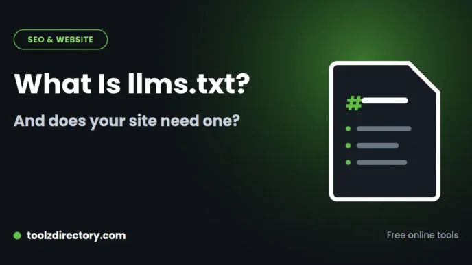 What is llms.txt and do you need one