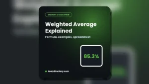 How to calculate weighted average
