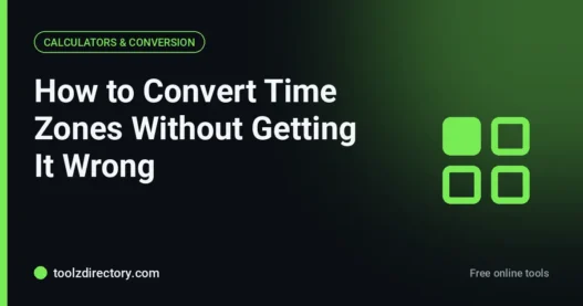 How to convert time zones without getting it wrong
