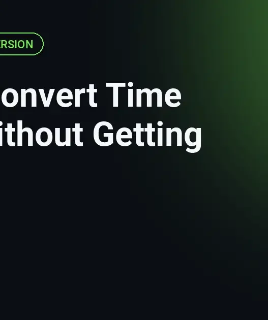 How to convert time zones without getting it wrong