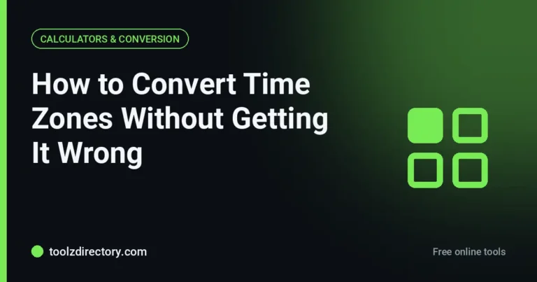 How to Convert Time Zones Without Getting It Wrong (The Daylight Saving Trap)