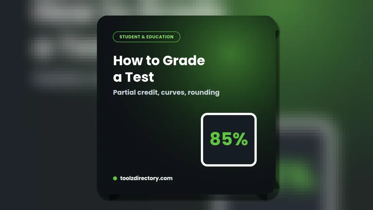 How to grade a test