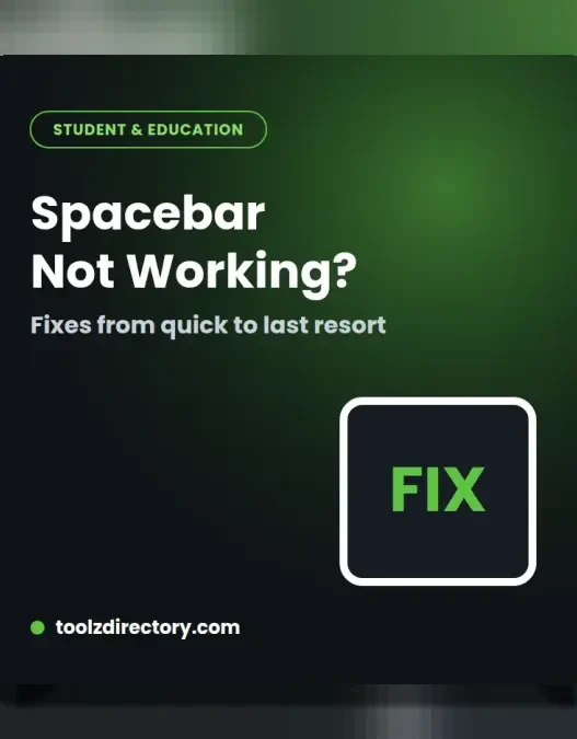 Spacebar not working