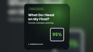 What do I need on my final