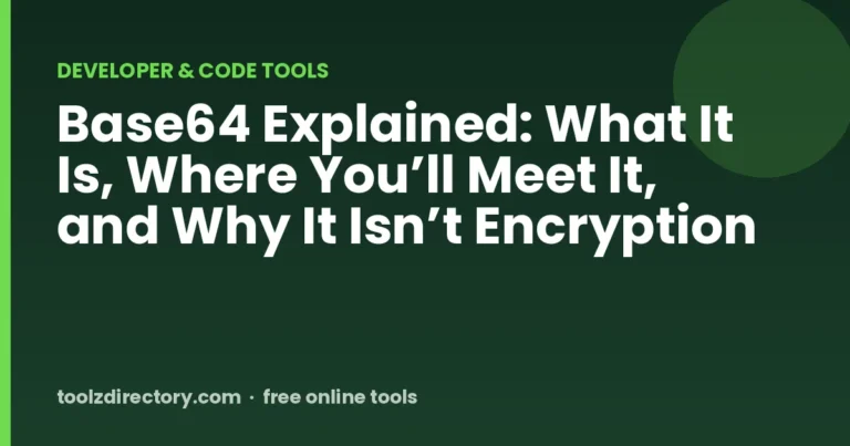 Base64 Explained: What It Is, Where You’ll Meet It, and Why It Isn’t Encryption