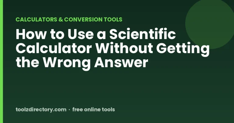 Utiliser une calculatrice scientifique sans obtenir le mauvais résultat