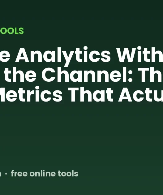 YouTube Analytics Without Owning the Channel: The Public Metrics That Actually Matter